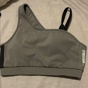 Gymshark Grey and Black Sports Bra